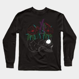 Flower Skull Long Sleeve T-Shirt